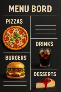 تصميم منيو شاشات احترافي جذابة وفعّالة للمطاعم والكافيهات