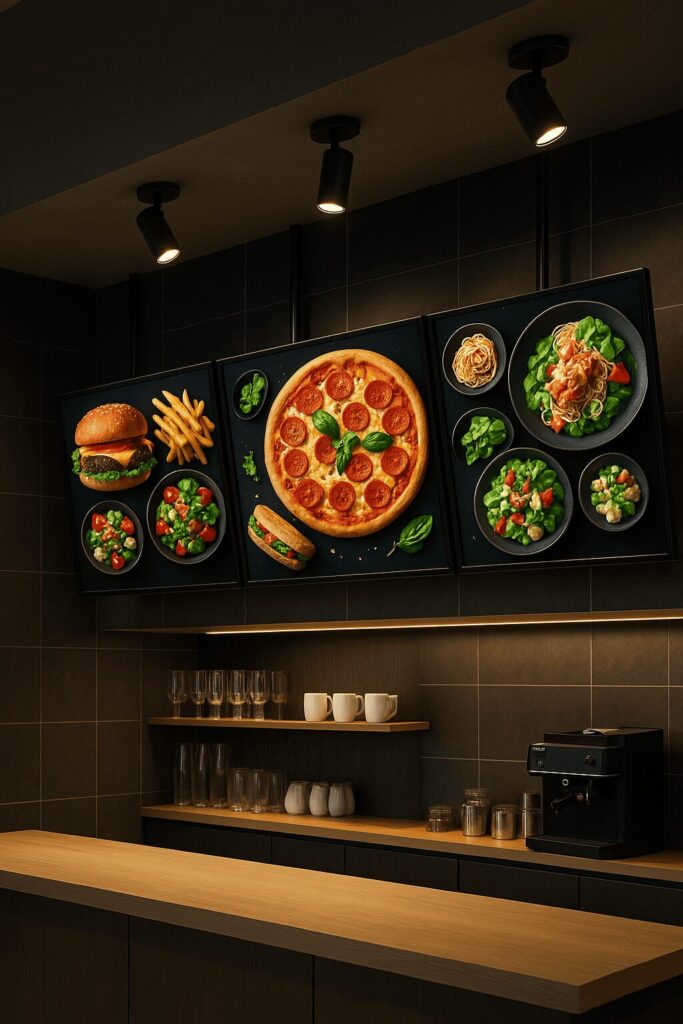 شاشات المنيو الرقمية - المنيو الإلكتروني