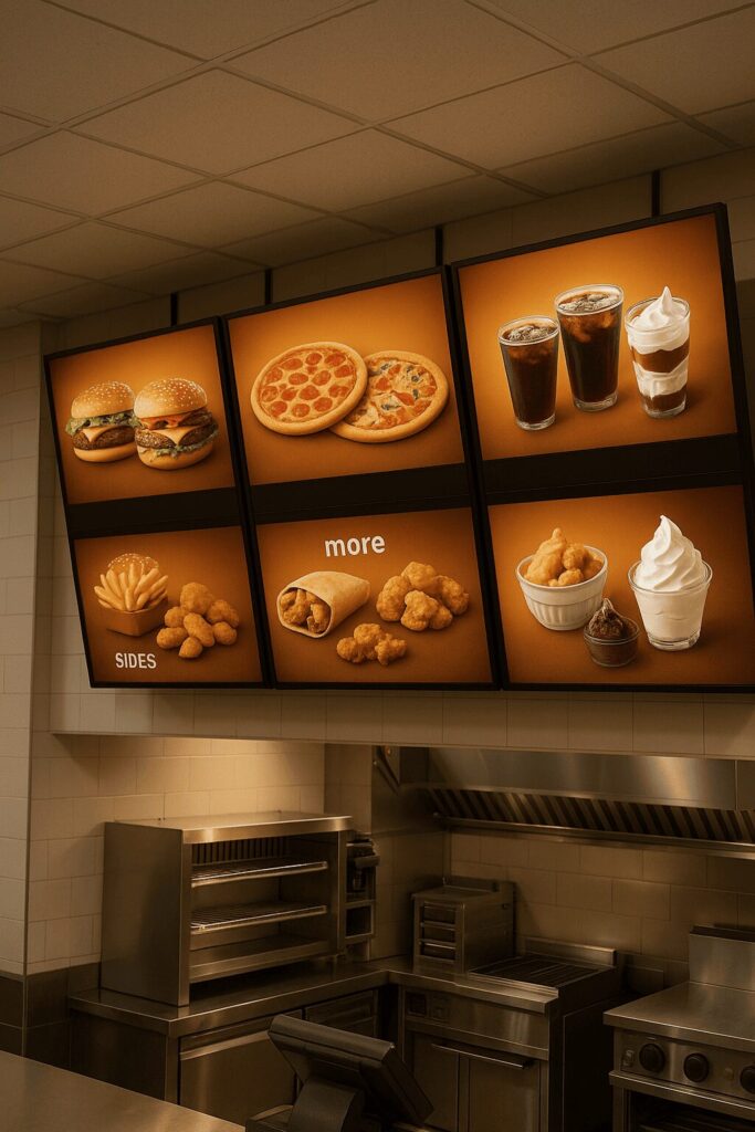 شاشات منيو داخلية للمطاعم الحل الحديث لجذب العملاء - منيو