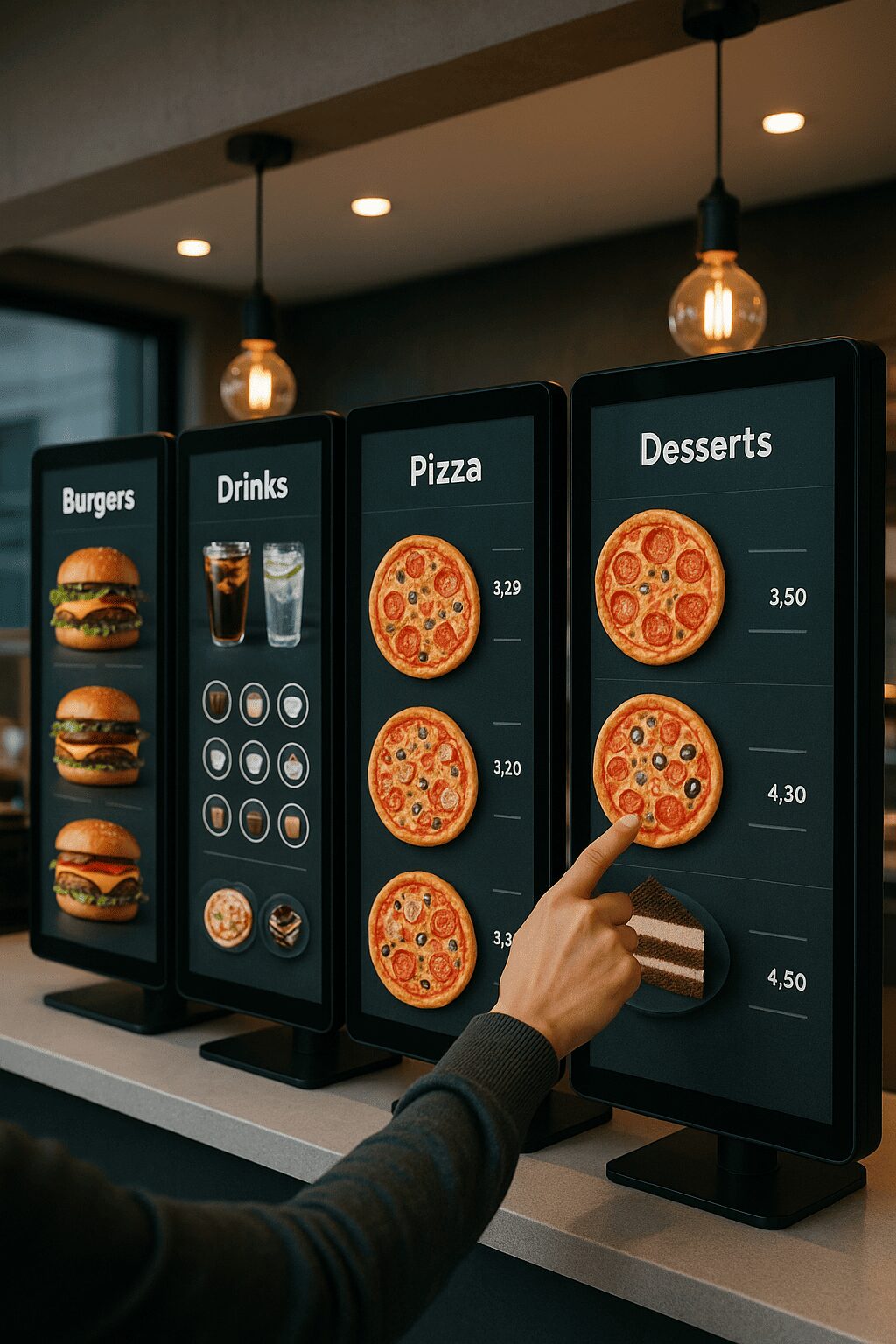 شاشة منيو ديجيتال - المنيو الإلكتروني