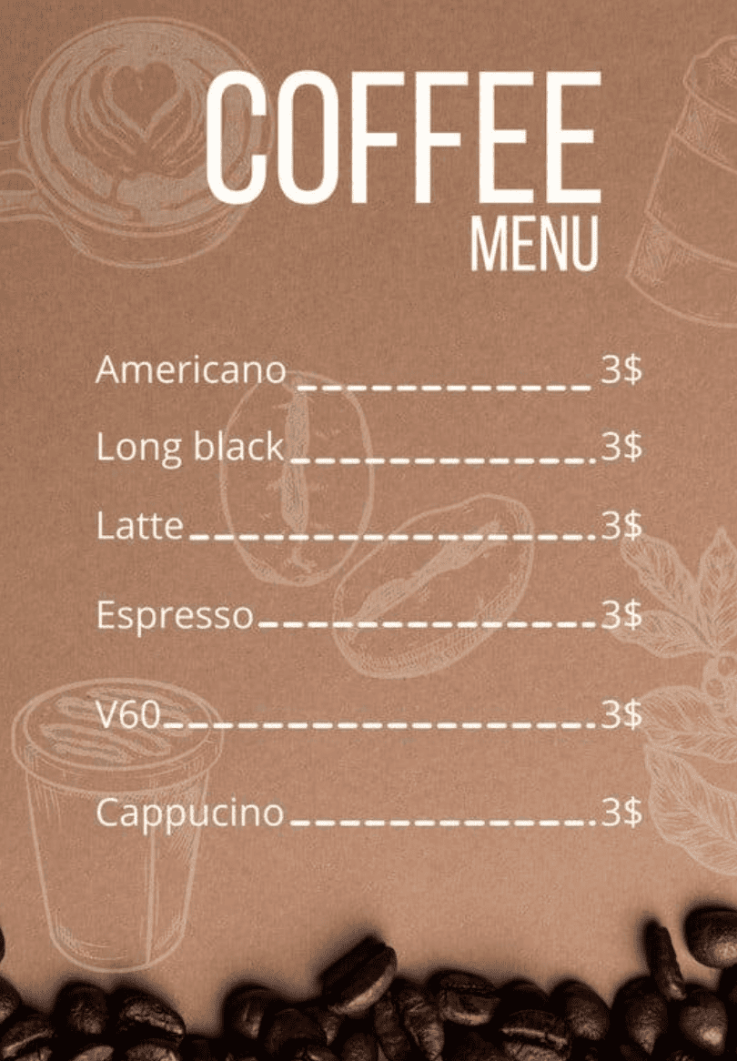 كيف اسوي منيو كوفي​ ؟ - طلب منيو الافضل للمطاعم والكافيهات